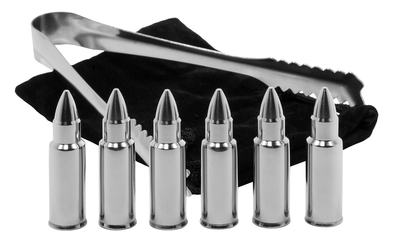 Stainless Steel Bullet Shaped Whiskey Stones 